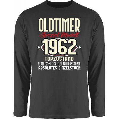 Shirtracer 60. Geburtstag Oldtimer Spezial Modell 1962-60. Geburtstag Herren Langarmshirt