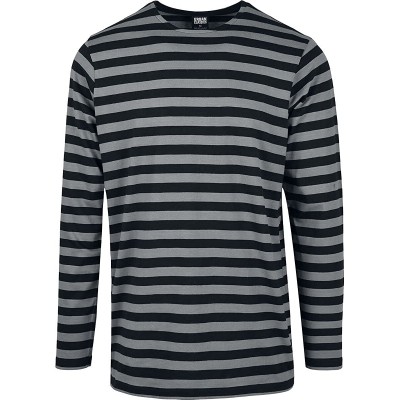 Urban Classics Herren Regular Stripe Ls T-Shirt