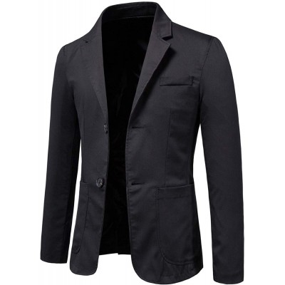 Saclerpnt Herren Sakko Business Anzug Jacke Mode Party Einfarbig Elegante Jacket Sportlich Slim-Fit Blazer mit Revers