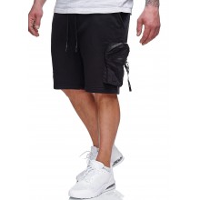 Herren Shorts | Brave Soul Herren Sweat Shorts 3-Pockets und Zipper Tasche jet schwarz - GM36459Brave Soul Menschwarz21031182
