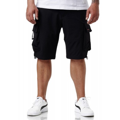 Herren Shorts | Sublevel Herren Cargo Bermuda Shorts 2-Pockets schwarz - FV92573Sublevel Herrenschwarz21063012