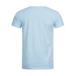 Herren Oberteile | Stitch & Soul Herren T-Shirt Beach Vibes Print aqua blau - VT36310Stitch & Soul Herrenblau20020709-S-BL