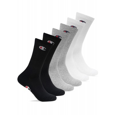 Herren Modeschmuck & Mode Accessoires | Champion Herren 3-Pack Basic Socken mit Logo Print grau weiss schwarz - WD54962Champion Herrengrau22020113