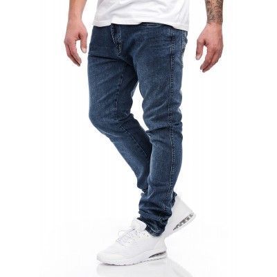Herren Hosen | Indicode Herren Jeans Hose 5-Pockets washed look denim blau - WV39588Indicodedenim/navy21110115