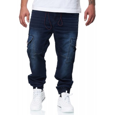 Herren Hosen | Urban Surface Herren Cargo Jeans 7-Pockets dunkel blau denim - LU04455Urban Surface Herrendenim/navy20094199-29-DN