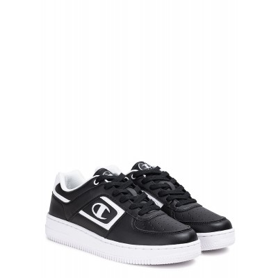 Herren Schuhe | Champion Herren Schuh 2-Tone Low Cut Sneaker Logo Stitches zum schnüren schwarz weiss - GL67787Champion Herrenschwarz/weiss22020008
