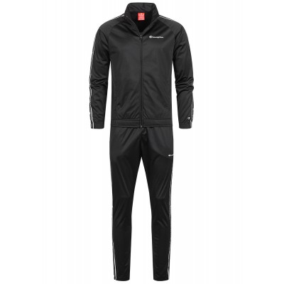 Herren Sweatsuits | Champion Herren Trainingsanzug Jacke mit Hose Logo Band seitlich schwarz weiss grau - AI80215Championschwarz21020549